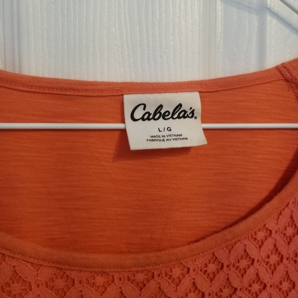 Cabela’s Bundle of Two Lace Detail Front Shirts L - Picture 7 of 9